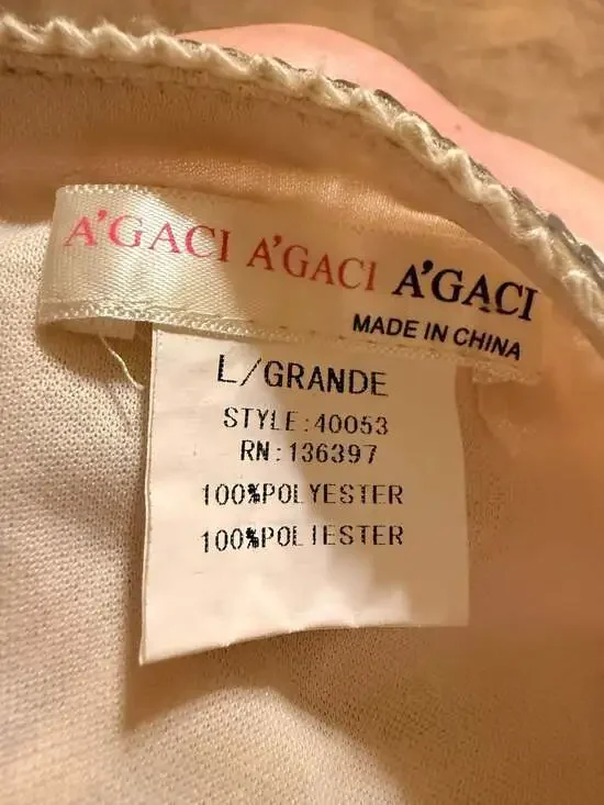 A'GACI Beaded and Sequined Geometric Mini Skirt in Gold and Silver - Picture 3 of 4